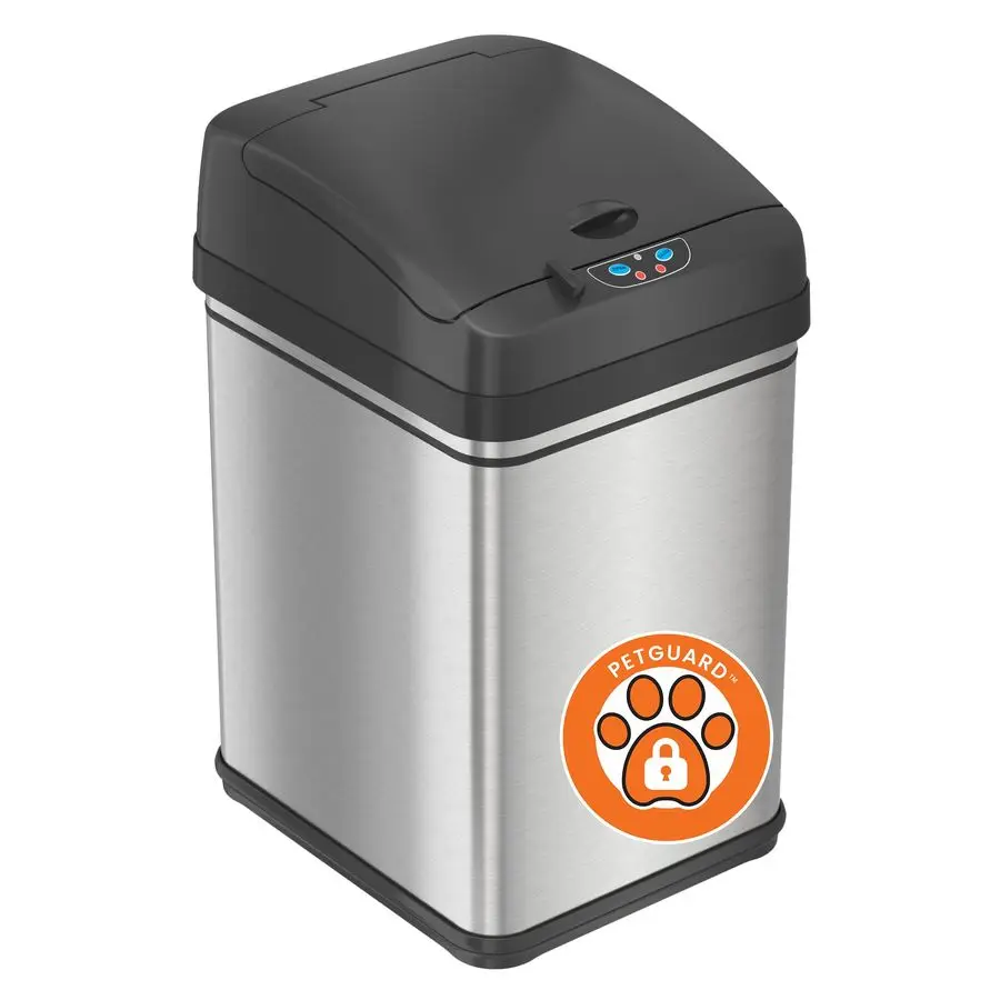 8 Gallon DogProof Sensor Kitchen Trash Can with Lid and Odor Filter, Stainless Steel 30 Liter Automatic Recycling Bin Prevents P
8 Gallon DogProof Sensor Kitchen Trash Can with Lid and Odor Filter, Stainless Steel 30 Liter Automatic Recycling Bin Prevents P