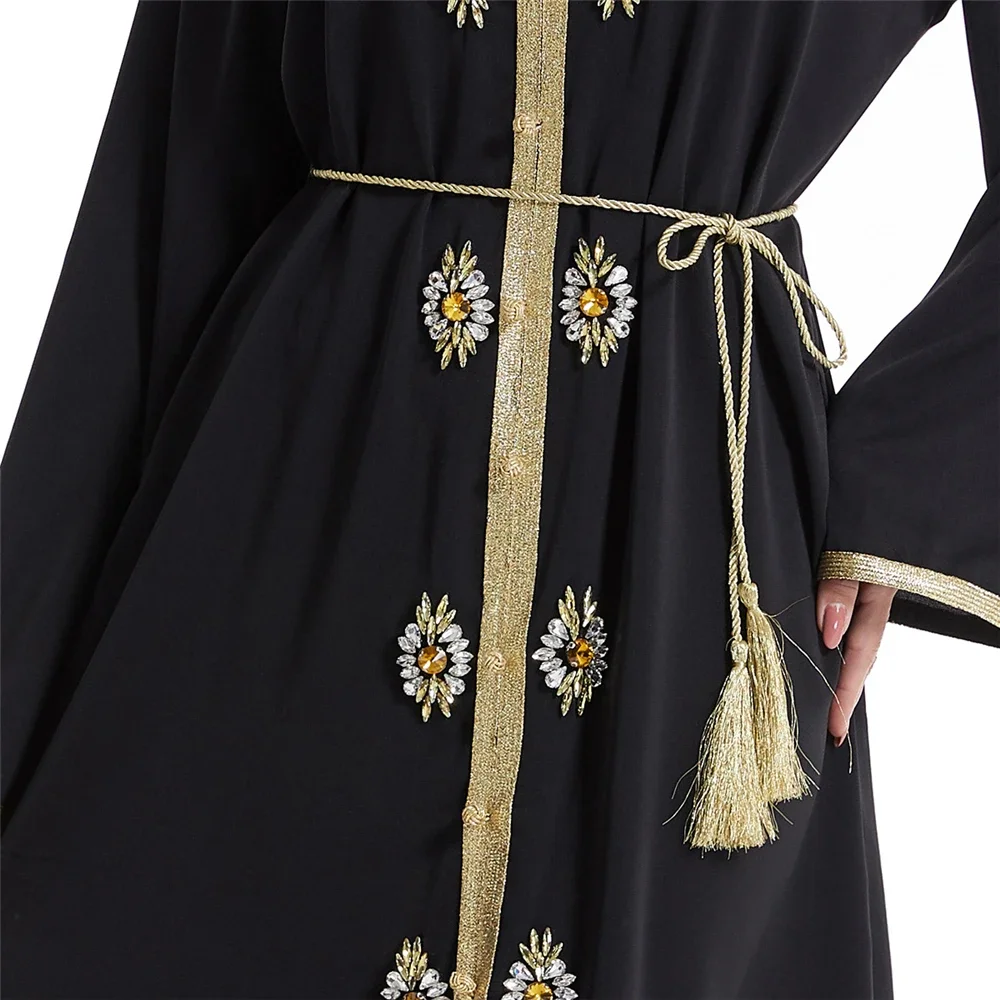 Ramadan Jalabiya Diamonds Morocco Muslim Robe Women Middle East Dubai Evening Dress Abaya Kaftans Dubai Marocain Vestidos Caftan
Ramadan Jalabiya Diamonds Morocco Muslim Robe Women Middle East Dubai Evening Dress Abaya Kaftans Dubai Marocain Vestidos Caftan