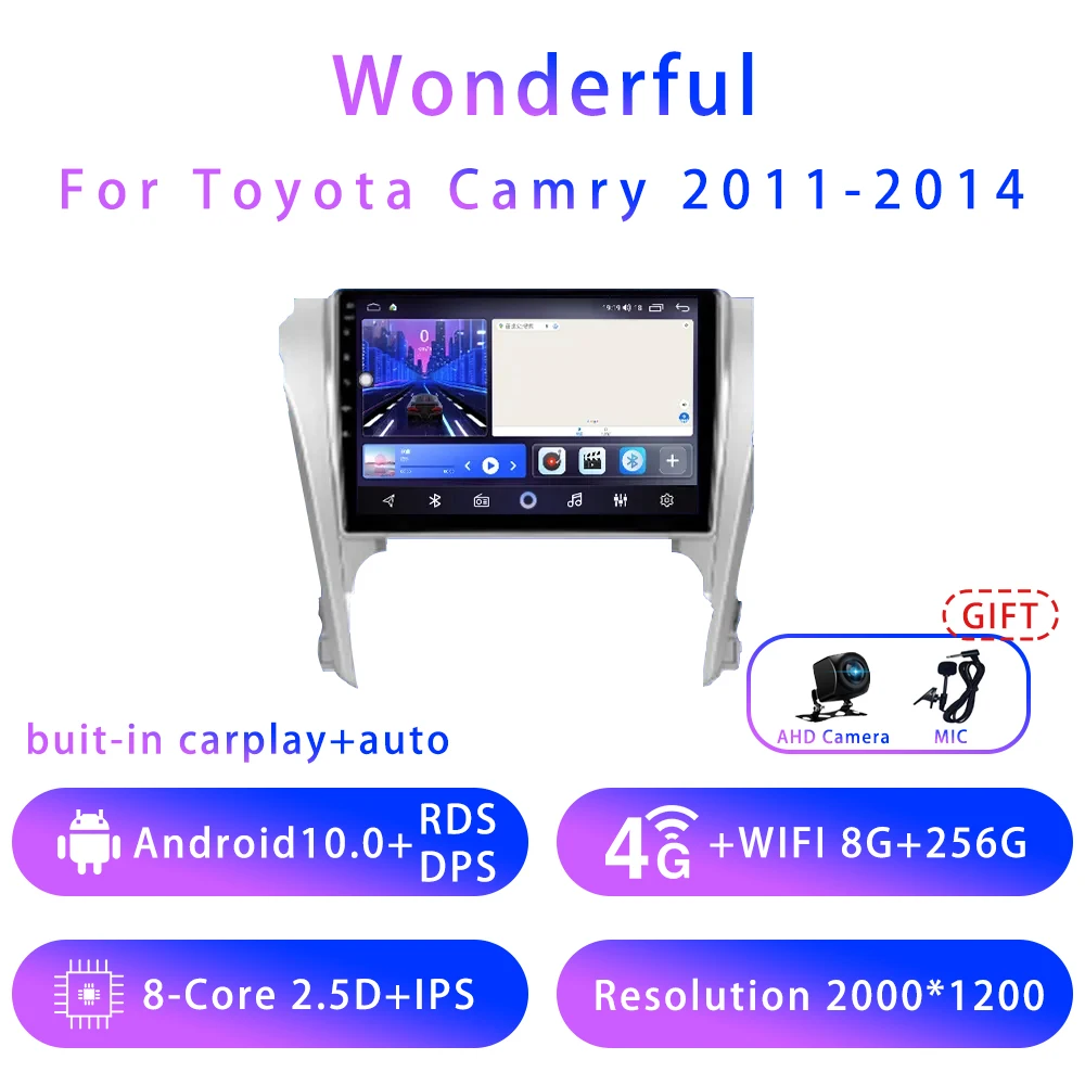 7862 8G+128G For Toyota Camry 9inch Android10 5G Wifi DSP Car Stereo Radio Multimedia Video Player GPS Navigation
7862 8G+128G For Toyota Camry 9inch Android10 5G Wifi DSP Car Stereo Radio Multimedia Video Player GPS Navigation
