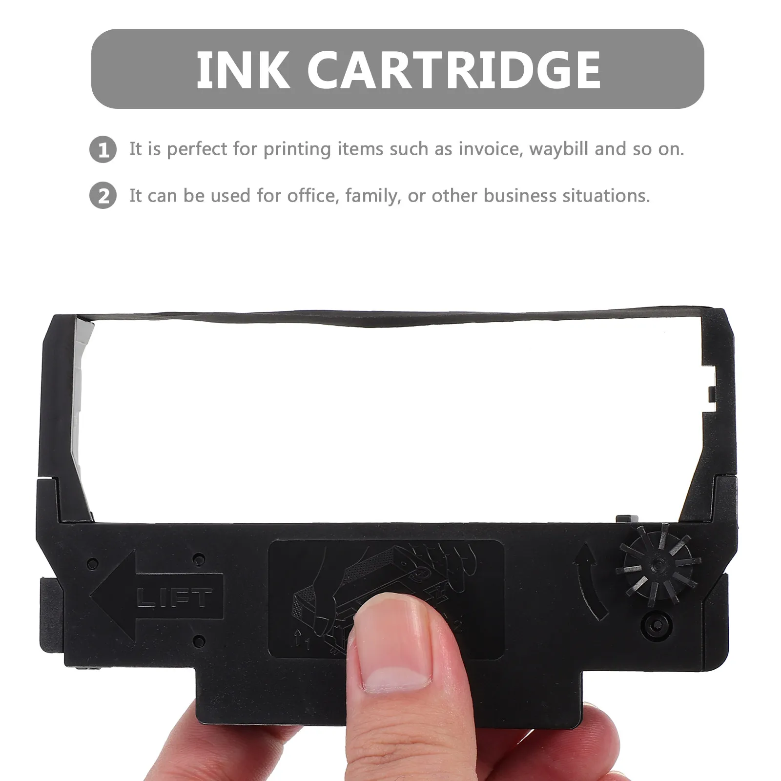 10Pcs Cash Register Ink Ribbon Smooth Nylon Base High-Quality Replacement for Printer Receipts Invoices Waybills ABS Nylon Ink