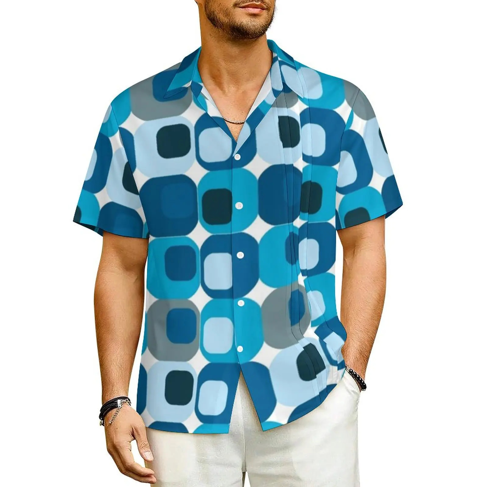 Hawaii Shirt Vacation Retro Mod Square Blouses Blue Abstract Print Novelty Casual Shirts Mens Short Sleeve Street Style Clothing
Hawaii Shirt Vacation Retro Mod Square Blouses Blue Abstract Print Novelty Casual Shirts Mens Short Sleeve Street Style Clothing