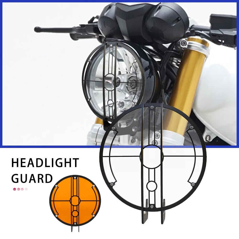 For BMW R Nine T RNineT R1200 NINE-T Scrambler Urban GS Pure RACER Headlight Grille Guard Headlamp Cover Protector Motorcycle