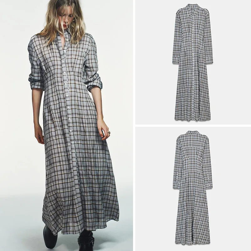 Новинка Весна 2026: Женское винтажное платье в клетку с длинным рукавом, модель ZA2026, для возраста 8-25 лет
Новинка Весна 2026: Женское винтажное платье в клетку с длинным рукавом, модель ZA2026, для возраста 8-25 лет