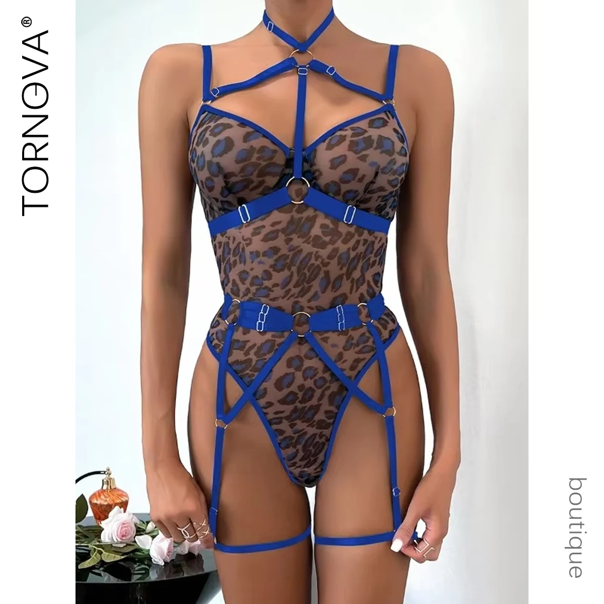 Tornova Sexy Lingerie For Women Leopard Print See-Through Mesh Strappy Sexy Underwire Sexy Garters Body-Shaping Bodysuit New
Tornova Sexy Lingerie For Women Leopard Print See-Through Mesh Strappy Sexy Underwire Sexy Garters Body-Shaping Bodysuit New