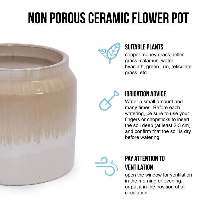 Built Ceramic Design Drainage Drainage hole Finish Hole Indoor Stylish Use Set of 2 Gradient Ceramic Flowerpot, Modern Planter f
Built Ceramic Design Drainage Drainage hole Finish Hole Indoor Stylish Use Set of 2 Gradient Ceramic Flowerpot, Modern Planter f