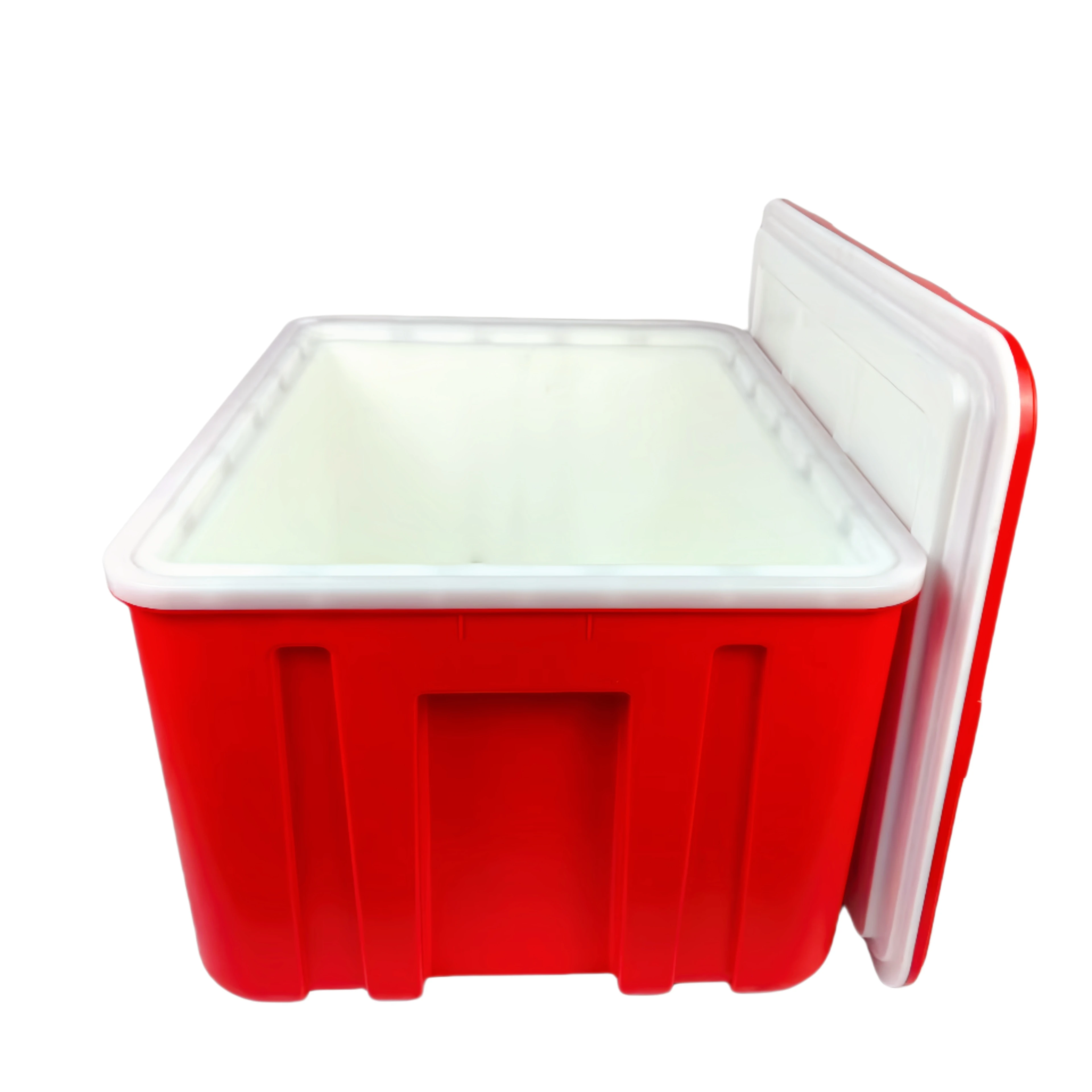 63L PP Injection Molded Reusable Insulated Cooler Box For Food Delivery Insulated Box
63L PP Injection Molded Reusable Insulated Cooler Box For Food Delivery Insulated Box
