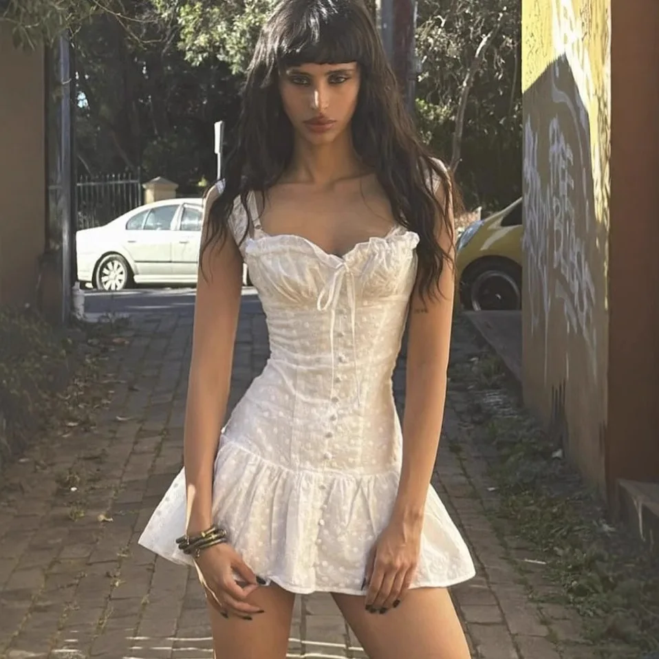 Romantic Lace Embroidered Belted ter Dr Sweet Gentle Front Bow ort Skirt Sle Women's
Romantic Lace Embroidered Belted ter Dr Sweet Gentle Front Bow ort Skirt Sle Women's