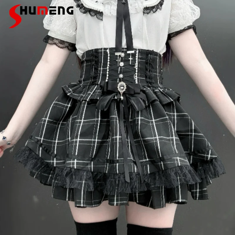 Original Japanese Mines Style Mass-produced Sweet Cute Girls' Y2k Skirt High Waist Lace Spliced Bow Versatile Lolita Skirt Women
Original Japanese Mines Style Mass-produced Sweet Cute Girls' Y2k Skirt High Waist Lace Spliced Bow Versatile Lolita Skirt Women