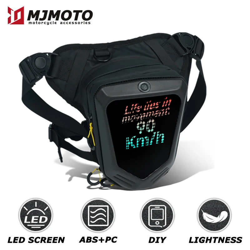 LED Screen Motorcycle Knight Leg Bag Large Capacity Motocross Drop Leg Bag Lightweight Motorbike Cycling Leg Bag Moto Biker Bag
LED Screen Motorcycle Knight Leg Bag Large Capacity Motocross Drop Leg Bag Lightweight Motorbike Cycling Leg Bag Moto Biker Bag