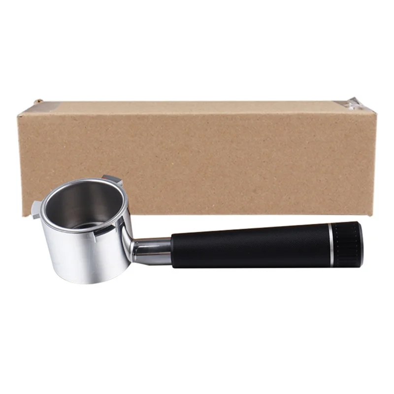 Бездонный портафильтр A01V-51 мм для Delonghi серии 9, ручка кофемашины для эспрессо из нержавеющей стали с корзиным фильтром
Бездонный портафильтр A01V-51 мм для Delonghi серии 9, ручка кофемашины для эспрессо из нержавеющей стали с корзиным фильтром