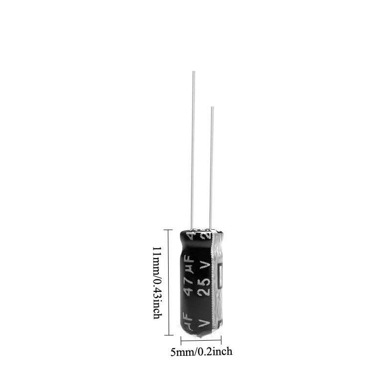 335pcs 25V 47uF Electrolytic Capacitor 105C High Temp Radial Long Life 5x7 5x11mm for Power Supply Electronics
335pcs 25V 47uF Electrolytic Capacitor 105C High Temp Radial Long Life 5x7 5x11mm for Power Supply Electronics