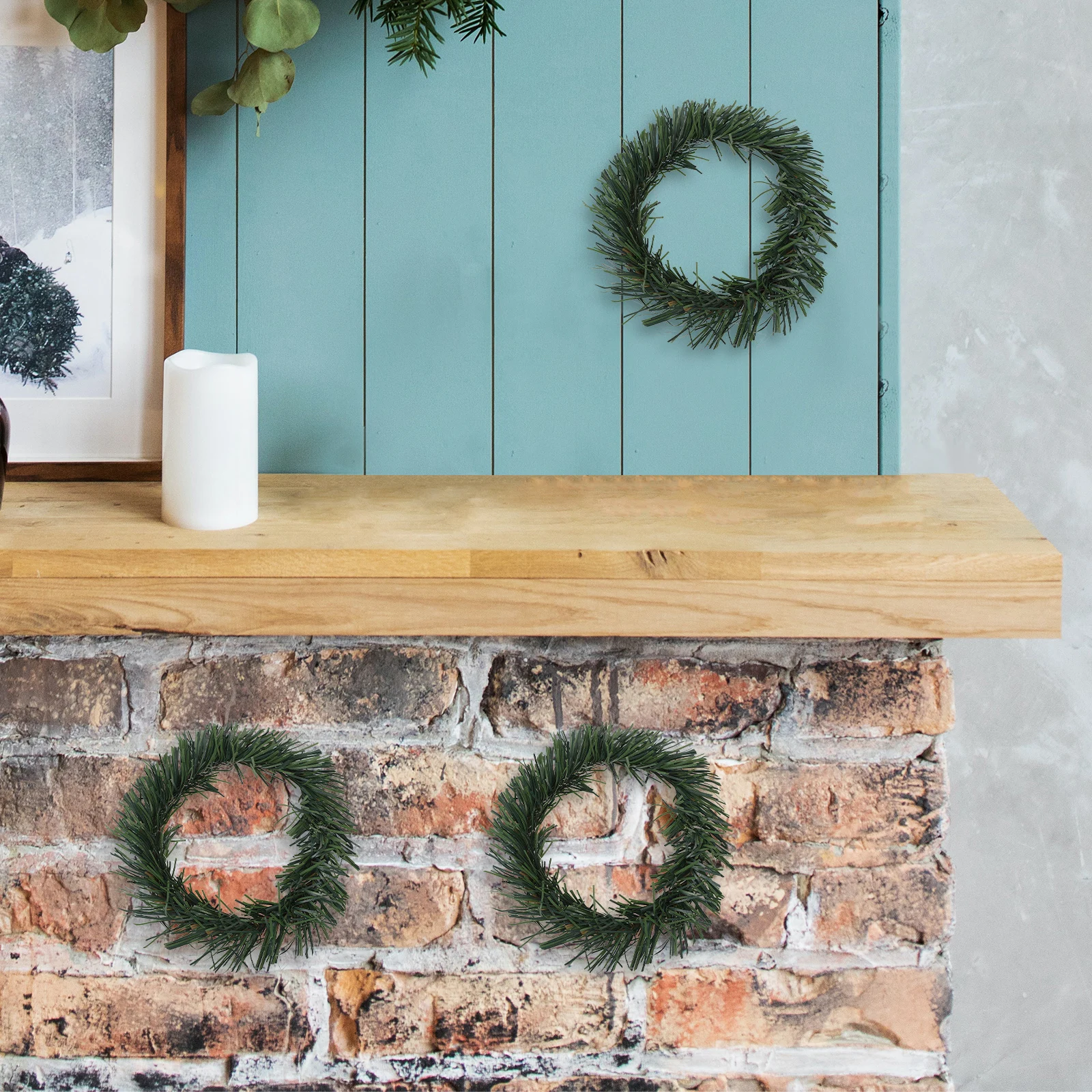 10pcs Artificial Garland Pine Needles Wreaths PVC Greenery Holiday Table Centerpiece Rings Christmas Decor Door Ornaments
10pcs Artificial Garland Pine Needles Wreaths PVC Greenery Holiday Table Centerpiece Rings Christmas Decor Door Ornaments