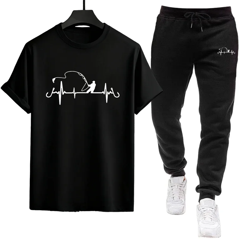 Spring Summer Mens Tracksuit Print Casual Short Sleeve Outdoor Sports Jogging Man Clothing Single Piece T-shirt Pants Streetwear
Spring Summer Mens Tracksuit Print Casual Short Sleeve Outdoor Sports Jogging Man Clothing Single Piece T-shirt Pants Streetwear