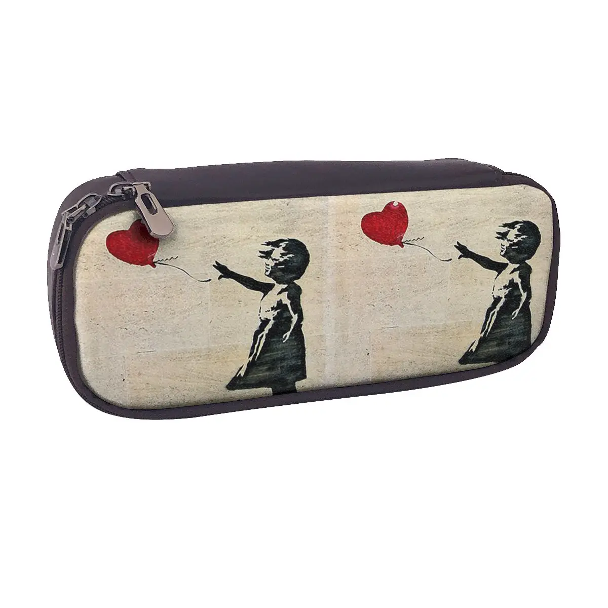 Banksy's Girl With A Red Balloon Leather Pencil Case for Boy Girl Gifts Pen Box Pencil Bag Stationery Supplies Pen Holder Bag
Banksy's Girl With A Red Balloon Leather Pencil Case for Boy Girl Gifts Pen Box Pencil Bag Stationery Supplies Pen Holder Bag