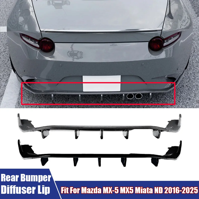 Rear Bumper Diffuser Lip Trim Accessories High Quality ABS Plastic Boot Spoiler Splitter For Mazda MX-5 MX5 Miata ND 2016-2025
Rear Bumper Diffuser Lip Trim Accessories High Quality ABS Plastic Boot Spoiler Splitter For Mazda MX-5 MX5 Miata ND 2016-2025