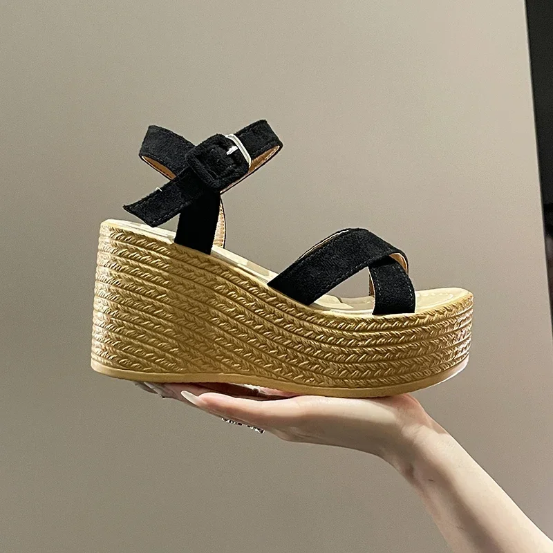 Wedge Heel Summer New Fashion Platform Thick Bottom Buckle Casual Comfortable Walking Shoes Sandals for Women ladies shoes
Wedge Heel Summer New Fashion Platform Thick Bottom Buckle Casual Comfortable Walking Shoes Sandals for Women ladies shoes