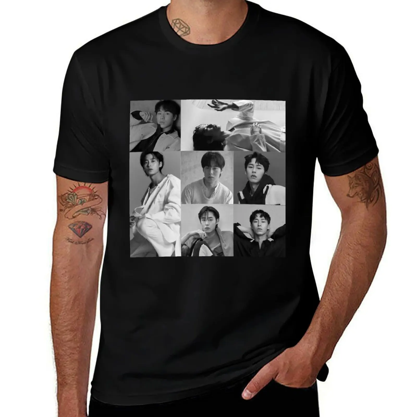 Lee jae wook joon collage black and white T-Shirt man t shirts for men cotton tshirt 100% T-Shirt
Lee jae wook joon collage black and white T-Shirt man t shirts for men cotton tshirt 100% T-Shirt