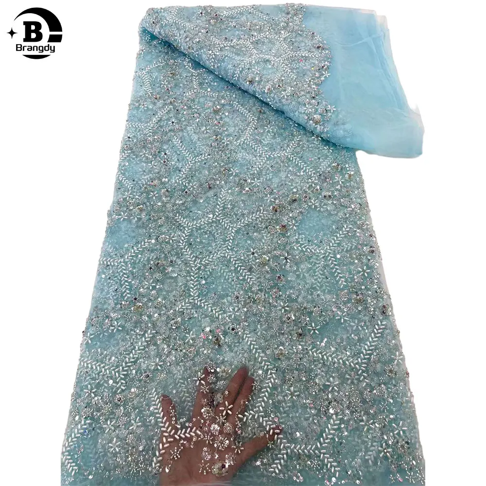 Blue Lace Fabric 2024 High Quality Luxurious African Beaded Groom Embroidery Nigerian French Lace Fabric For Dresses W80028
Blue Lace Fabric 2024 High Quality Luxurious African Beaded Groom Embroidery Nigerian French Lace Fabric For Dresses W80028