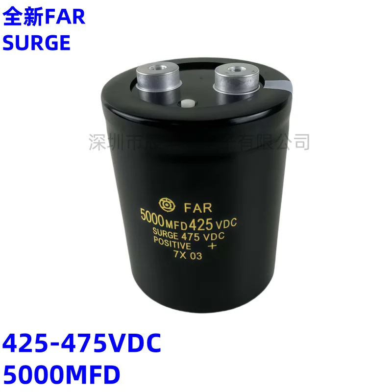 Brand new original FAR 425VDC5000MFD SURGE 425V5000UF inverter electrolytic capacitor
Brand new original FAR 425VDC5000MFD SURGE 425V5000UF inverter electrolytic capacitor