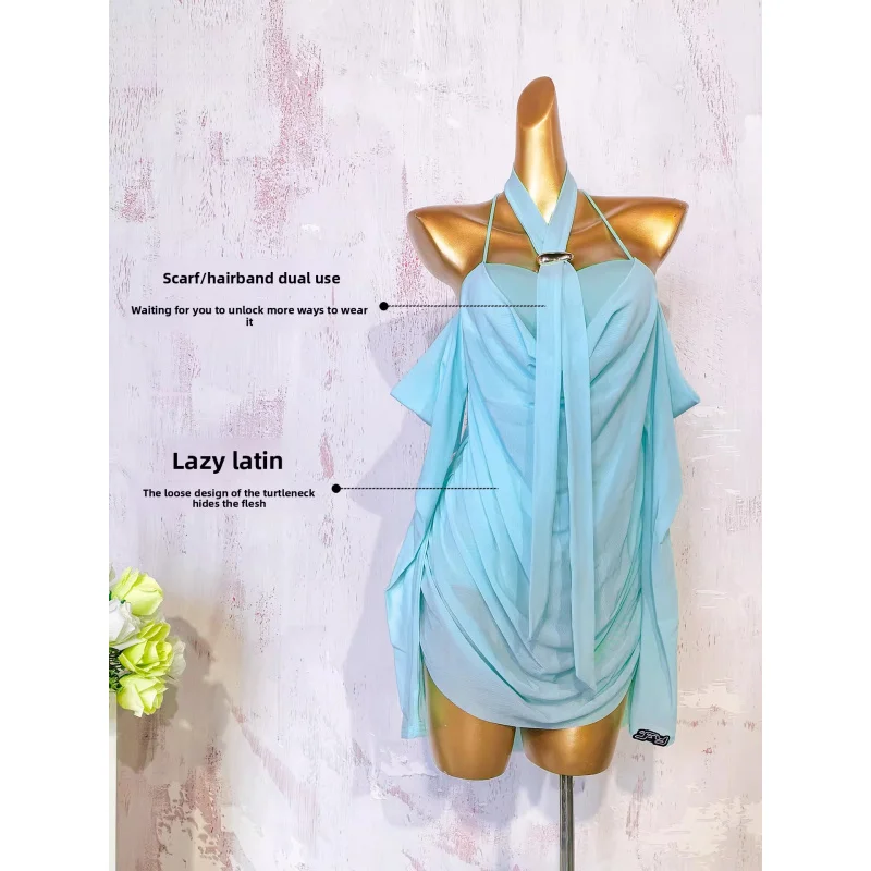 Latin Dance Dress Cross Strap Backless Off Shoulder Long Sleeve Mesh National Standard Practice Wear
Latin Dance Dress Cross Strap Backless Off Shoulder Long Sleeve Mesh National Standard Practice Wear