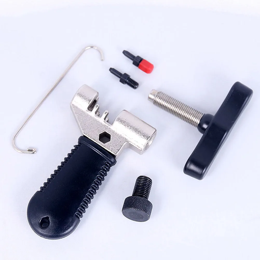Chain Breaker Tool Bike Chain Splitter Cutter Removal Tool With Link Hook Spare Pin Carbon Steel Body Plastic Handle For Repair
Chain Breaker Tool Bike Chain Splitter Cutter Removal Tool With Link Hook Spare Pin Carbon Steel Body Plastic Handle For Repair