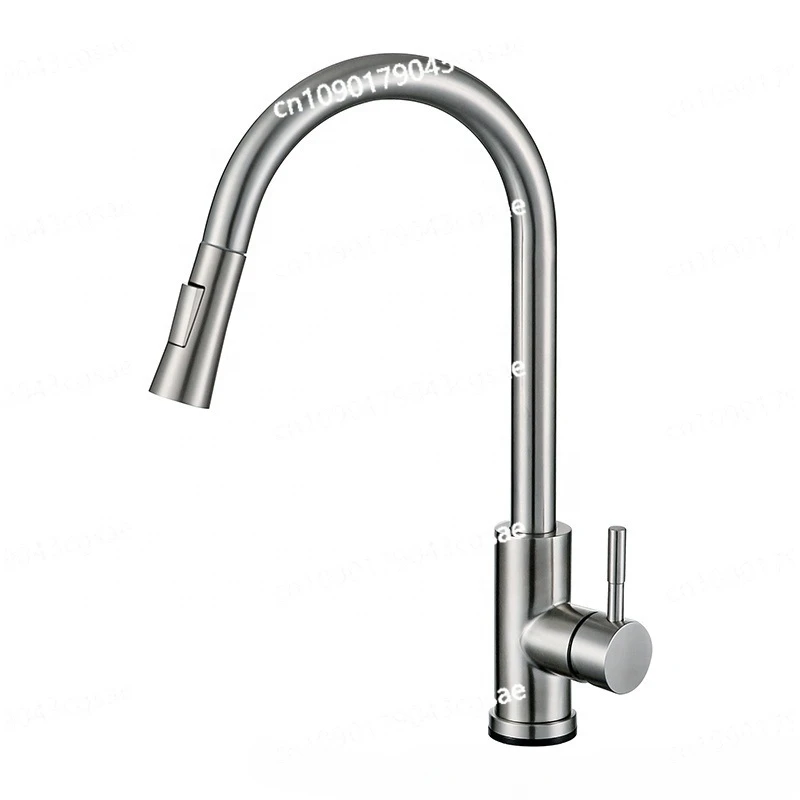 304 Stainless Steel Smart Touch Kitchen Faucet, Pull-out Nozzle Stainless Steel Vegetable Basin Touch Faucet
304 Stainless Steel Smart Touch Kitchen Faucet, Pull-out Nozzle Stainless Steel Vegetable Basin Touch Faucet