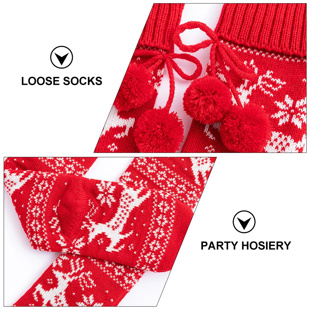 1Pair Xmas Stockings Soft Acrylic Christmas Socks for Women Elk Print Warm Comfortable Stretchy Loose Over Knee High Fashion
1Pair Xmas Stockings Soft Acrylic Christmas Socks for Women Elk Print Warm Comfortable Stretchy Loose Over Knee High Fashion