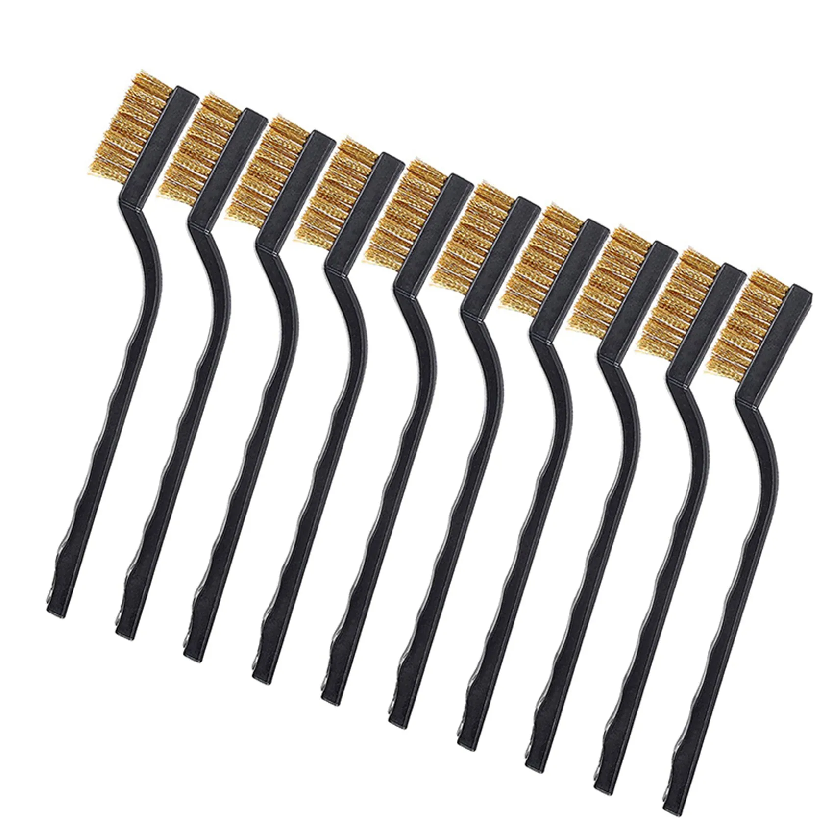 Professional 40 Pcs Wire Brush Metal Brush For Cleaning Welding Slag And Rust Scratch Brush Curved Handle Slag Brush Wire Rust B