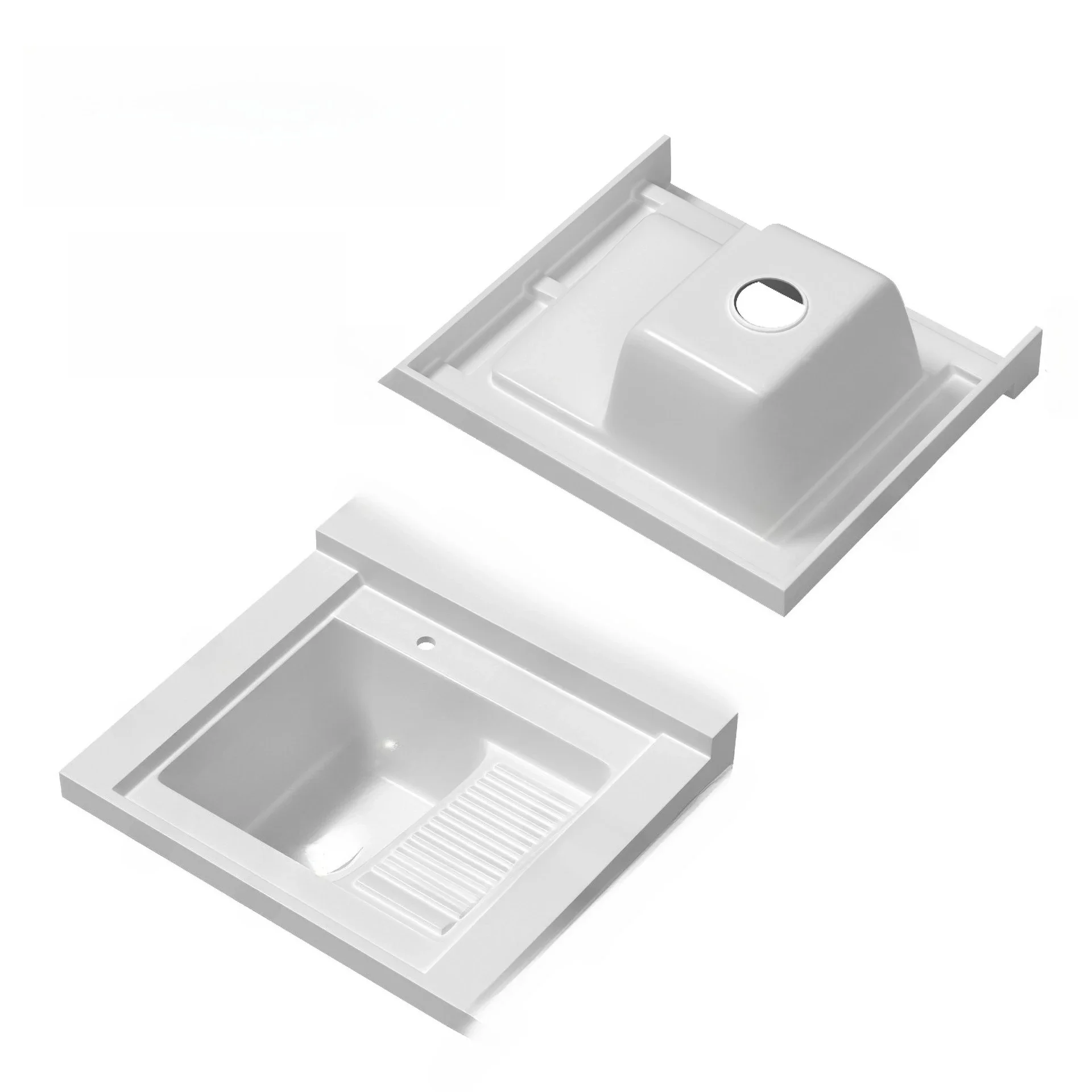Quartz stone sink balcony integrated laundry basin, non-standard countertop with washboard sink laundry pool 
Quartz stone sink balcony integrated laundry basin, non-standard countertop with washboard sink laundry pool