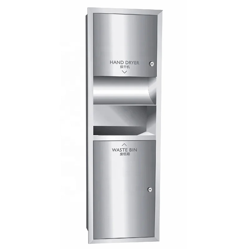 Hotel Office Stainless Steel Two-in-one Built-in Hand Dryer/trash Can
Hotel Office Stainless Steel Two-in-one Built-in Hand Dryer/trash Can