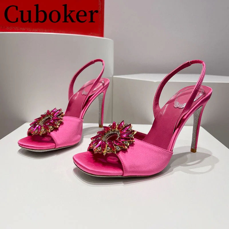 2024 Summer Crystal Pumps Ladies Sexy Satin Sandals Thin High Heels Prom Women's Shoes Dress Bride Sandals Party Woman Shoes
2024 Summer Crystal Pumps Ladies Sexy Satin Sandals Thin High Heels Prom Women's Shoes Dress Bride Sandals Party Woman Shoes