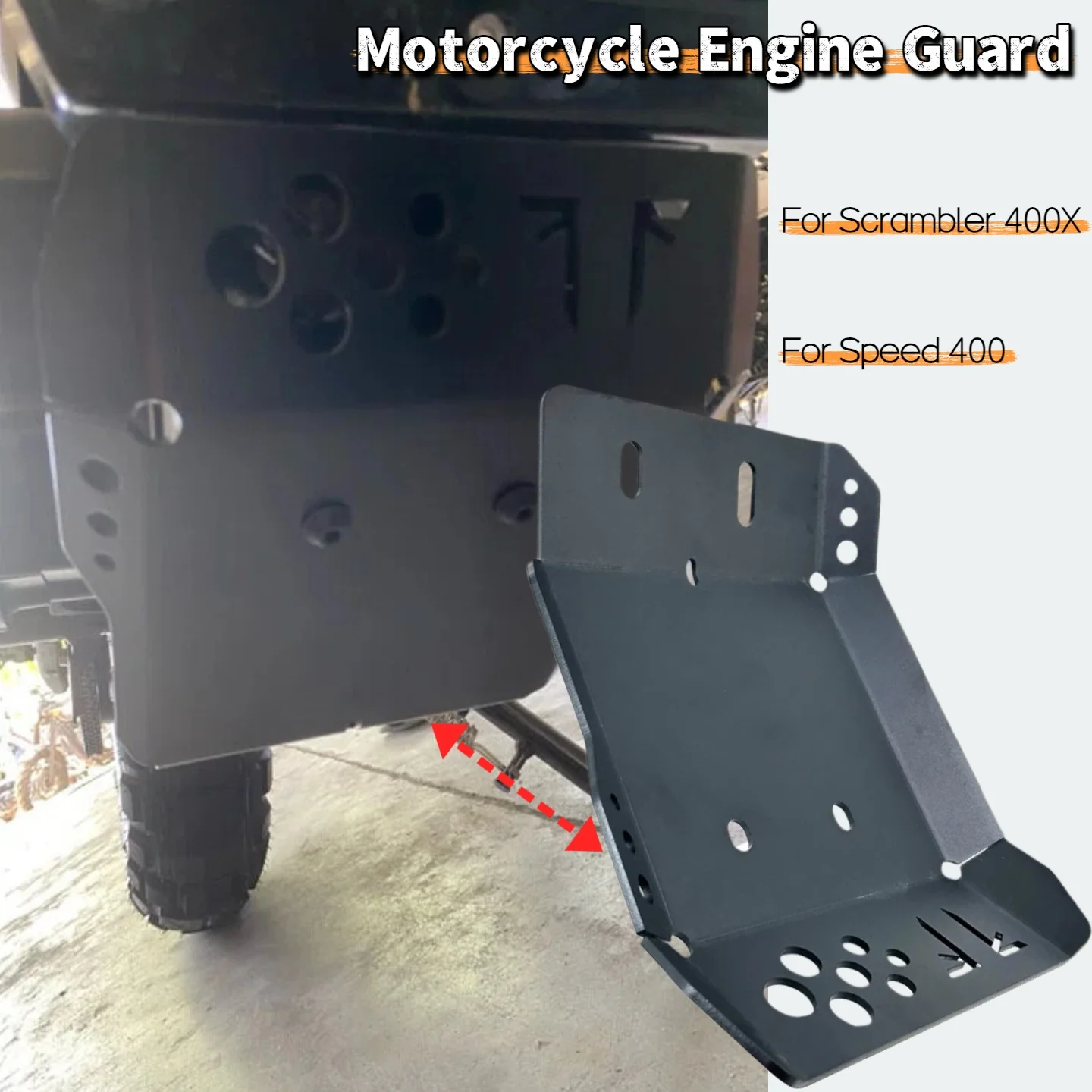 Для Scrambler 400 X Speed 400 speed400 2024 2025 аксессуары для мотоциклов, защитная пластина, защита двигателя, защита крышки шасси
Для Scrambler 400 X Speed 400 speed400 2024 2025 аксессуары для мотоциклов, защитная пластина, защита двигателя, защита крышки шасси