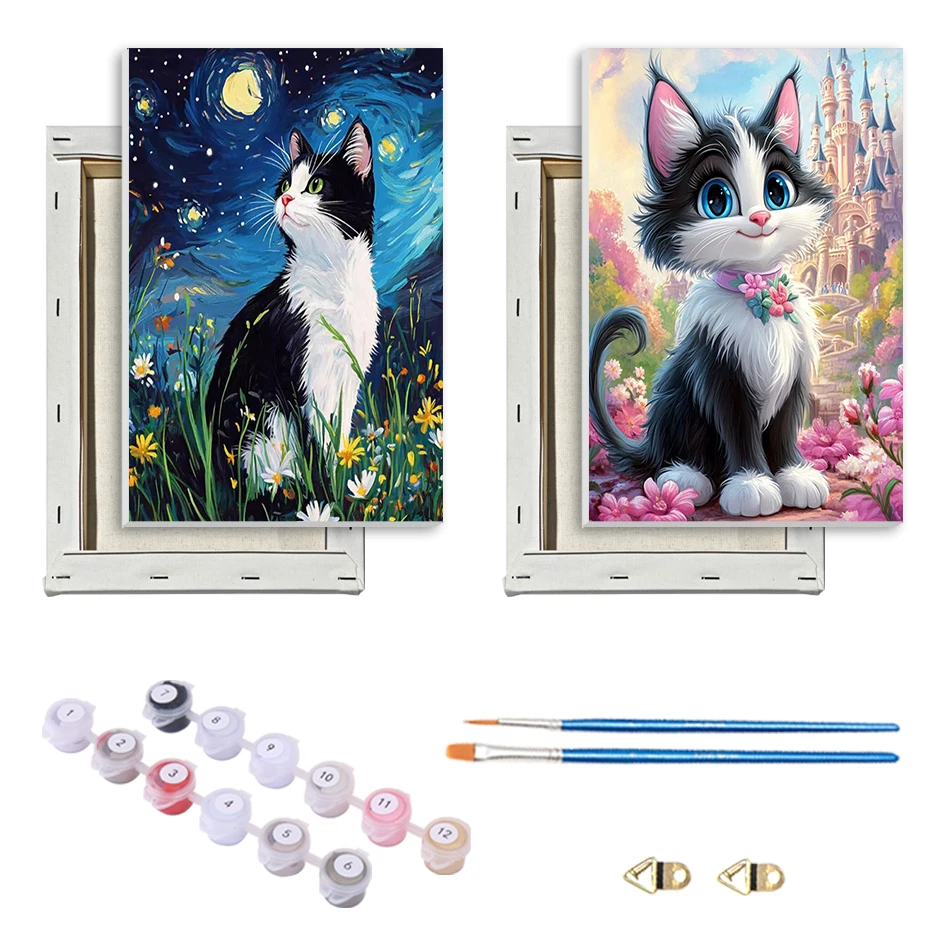 SDOYUNO Painting Paints By Numbers For Beginner Animals Cat 20x30cm With Frame Markers By Numbers Easy Draw Acrylic Artwork Set
SDOYUNO Painting Paints By Numbers For Beginner Animals Cat 20x30cm With Frame Markers By Numbers Easy Draw Acrylic Artwork Set