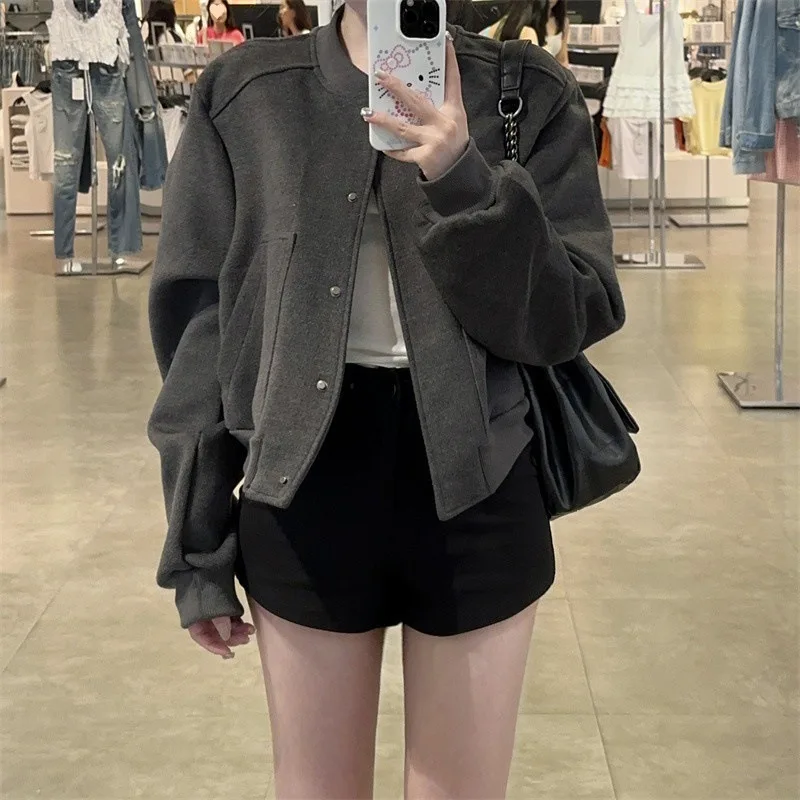 Baseball Jackets Pink Womens Autumn Flocking Snap-Button Notched Fleece-Like Knitwear Racer Anti-Collision Full-Zip Fluffy Retro
Baseball Jackets Pink Womens Autumn Flocking Snap-Button Notched Fleece-Like Knitwear Racer Anti-Collision Full-Zip Fluffy Retro
