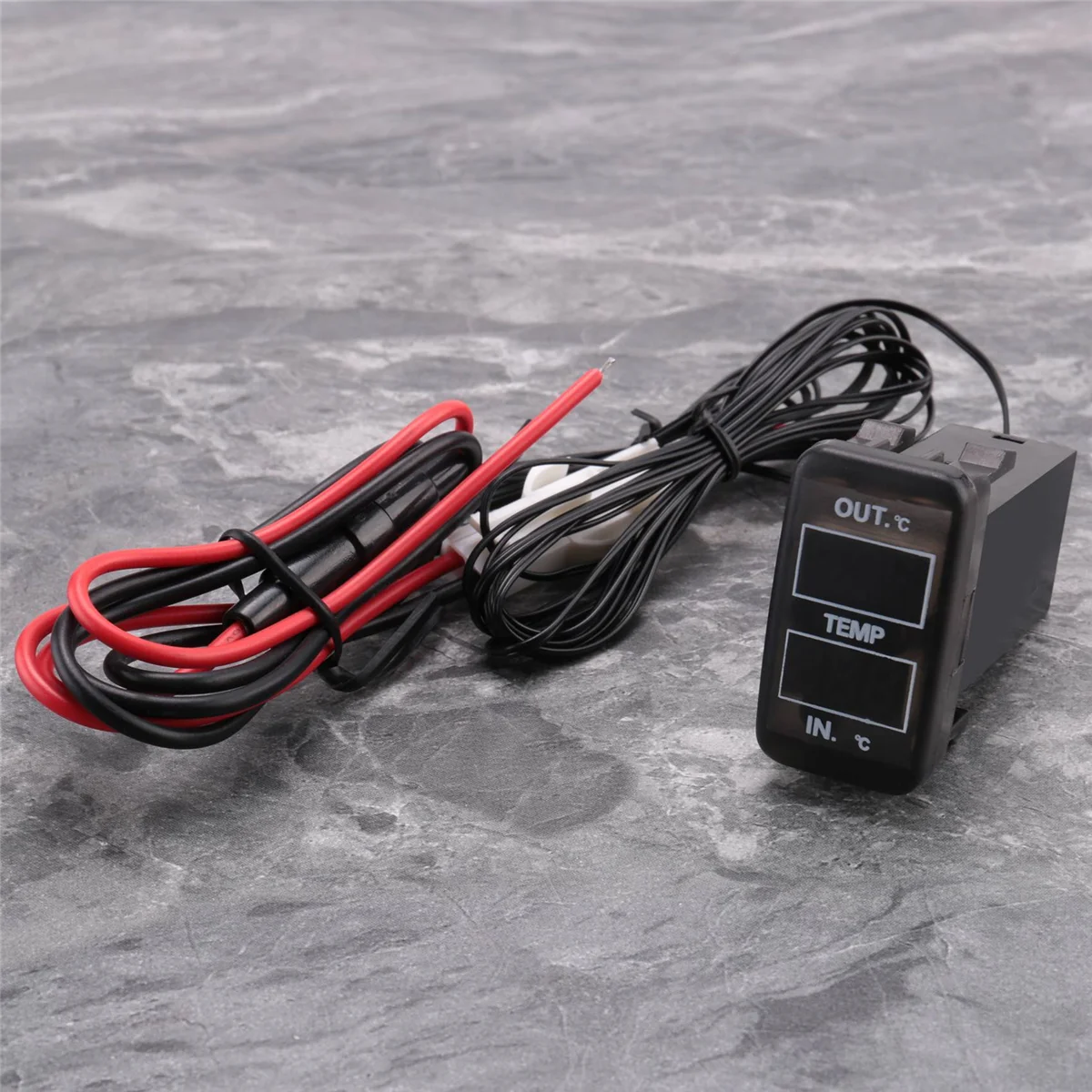 Dual Temperature Display Inside and Outside the Car Dual Temperature Sensor for Toyota Corolla Reiz Prado Prius
Dual Temperature Display Inside and Outside the Car Dual Temperature Sensor for Toyota Corolla Reiz Prado Prius