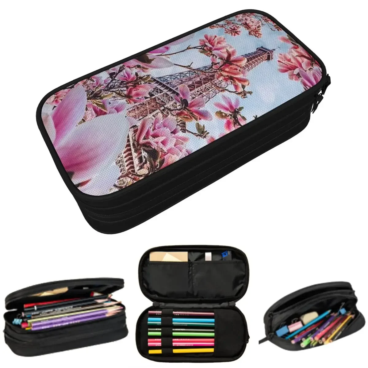 Vintage French Paris Flower Pencil Cases Large Capacity Pen Bags Pen Box Pencil Pouch For Boys Girls Students Stationery School
Vintage French Paris Flower Pencil Cases Large Capacity Pen Bags Pen Box Pencil Pouch For Boys Girls Students Stationery School