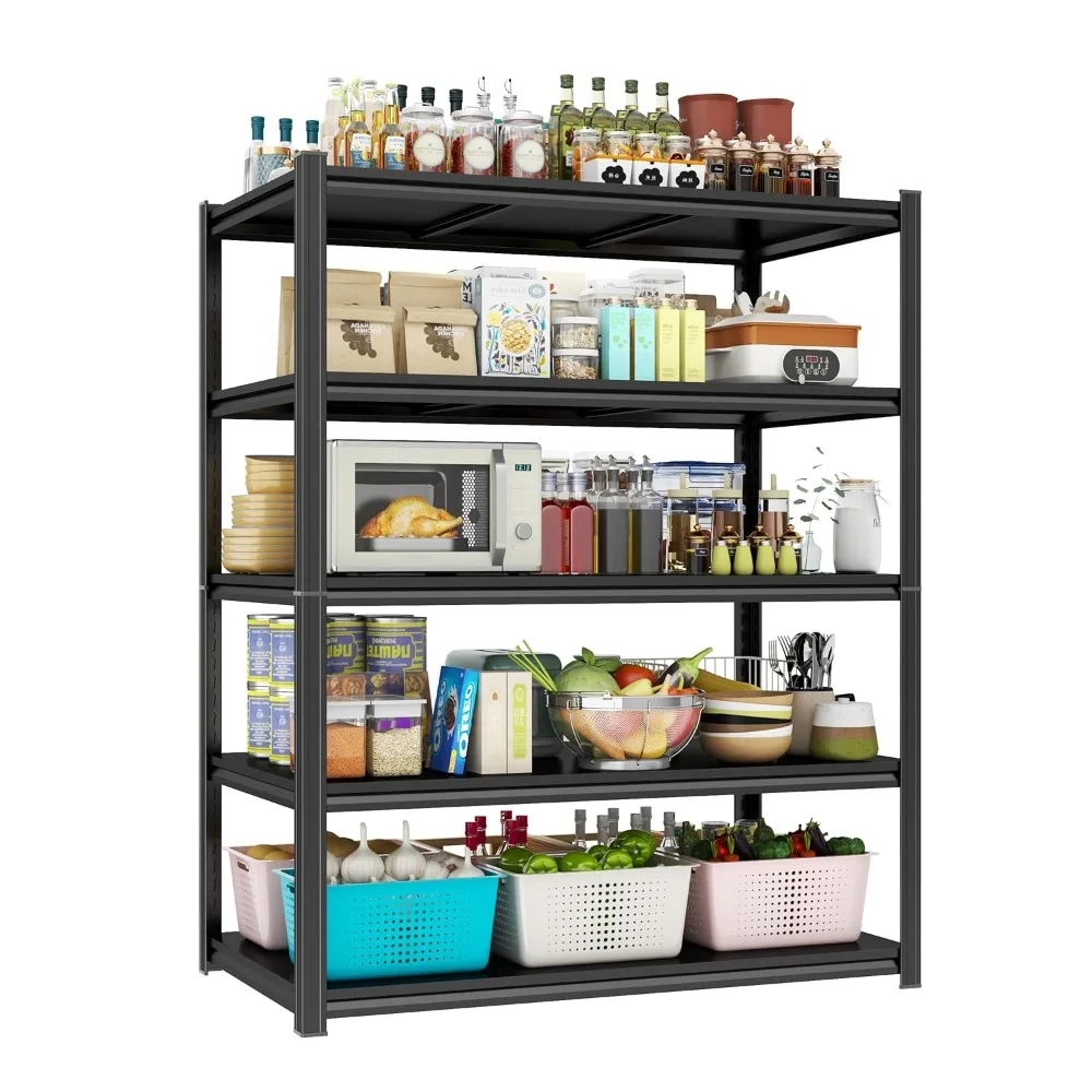 5 Tier Kitchen Standing Food Baking Rack, 2000LBS Metal Storage Shelves, Detachable and Adjustable Utility Shelf, Customized
5 Tier Kitchen Standing Food Baking Rack, 2000LBS Metal Storage Shelves, Detachable and Adjustable Utility Shelf, Customized