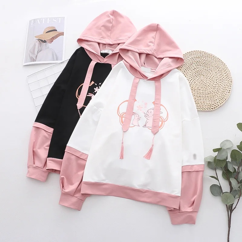 Cute Japanese Forest Girl Spring Autumn Student Academy Style Color Block Long Sleeve Hoodie Women's Printed Loose Fit Sweats...
Cute Japanese Forest Girl Spring Autumn Student Academy Style Color Block Long Sleeve Hoodie Women's Printed Loose Fit Sweats...