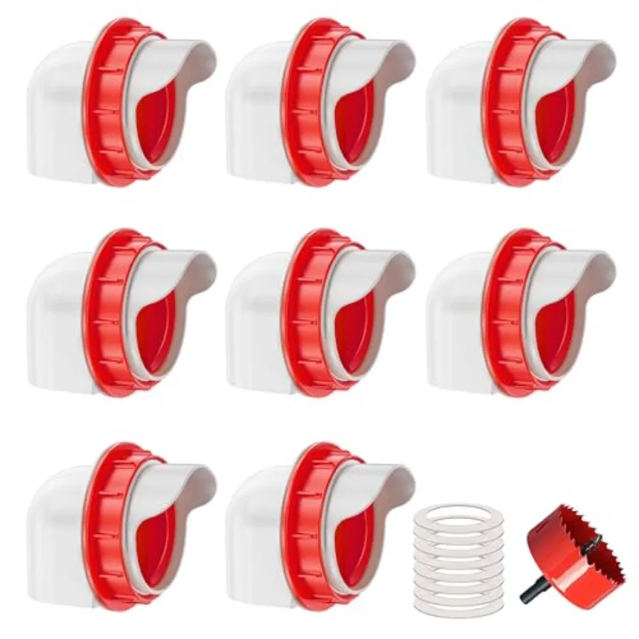 【Spot goods】Chicken Feeders No Waste DIY Automatic Poultry Feeder 8 Ports 1 Hole Saw with Covers Gravity Feed Kit for Buckets B
【Spot goods】Chicken Feeders No Waste DIY Automatic Poultry Feeder 8 Ports 1 Hole Saw with Covers Gravity Feed Kit for Buckets B