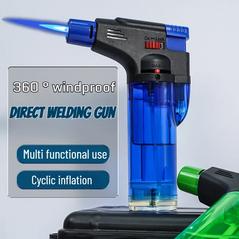 Hot Selling Spray Gun Windproof Direct Charging Inflatable Lighter,outdoor Barbecue Aizhi Aizhu Ignition Gun,smoking Accessories
Hot Selling Spray Gun Windproof Direct Charging Inflatable Lighter,outdoor Barbecue Aizhi Aizhu Ignition Gun,smoking Accessories