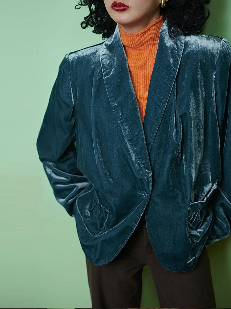 Женская повседневная куртка Ele Velvet на весну-осень, оригинальный дизайн HI TWEN FIVE, свободный крой, длинный рукав, на одной пуговице
Женская повседневная куртка Ele Velvet на весну-осень, оригинальный дизайн HI TWEN FIVE, свободный крой, длинный рукав, на одной пуговице