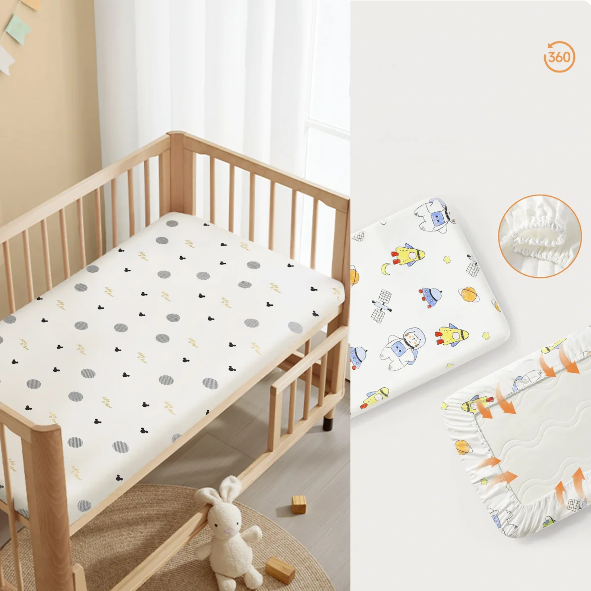100% pure cotton children's bedsheet mattress protective cover with elastic band design at the bottom
100% pure cotton children's bedsheet mattress protective cover with elastic band design at the bottom