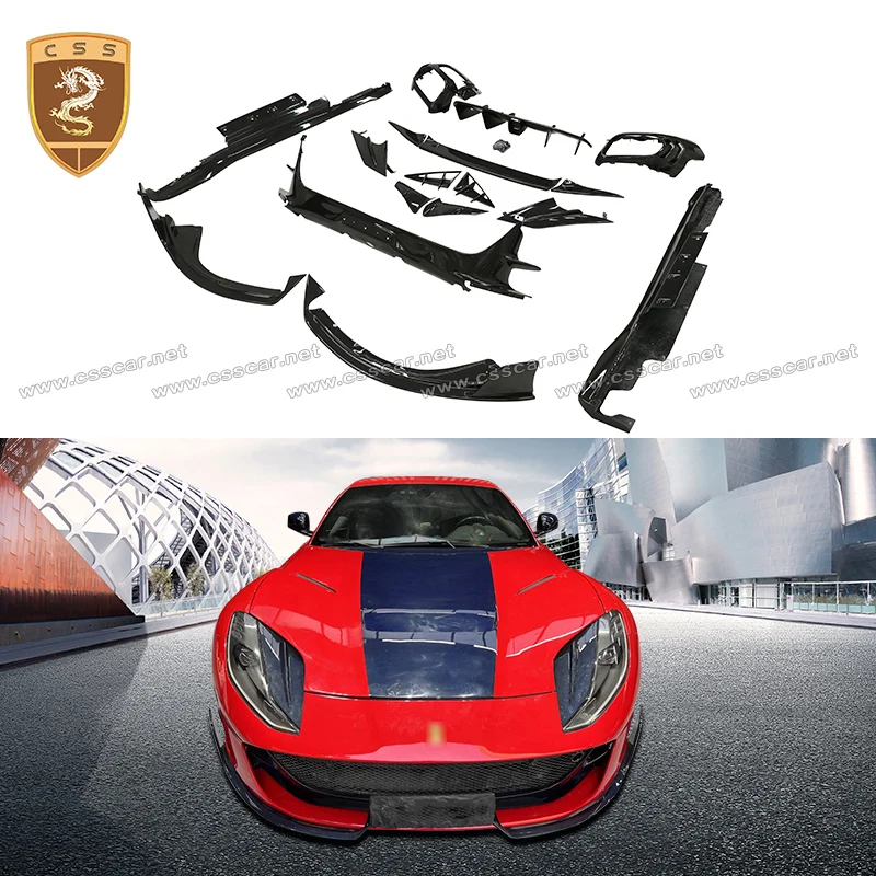 Dry Carbon Fiber Car Rear Bumper Wrap Angle Lower Splitter Lip Side Skirts Front Lips For Ferrari 812 MSY Accessories
Dry Carbon Fiber Car Rear Bumper Wrap Angle Lower Splitter Lip Side Skirts Front Lips For Ferrari 812 MSY Accessories