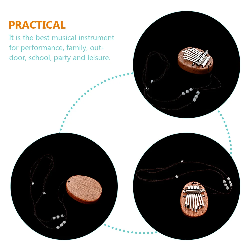 Lightweight Mini Kalimba Thumb Piano Small Musical Instrument Beautiful Wooden Finger Piano with Lanyard for Beginners 
Lightweight Mini Kalimba Thumb Piano Small Musical Instrument Beautiful Wooden Finger Piano with Lanyard for Beginners