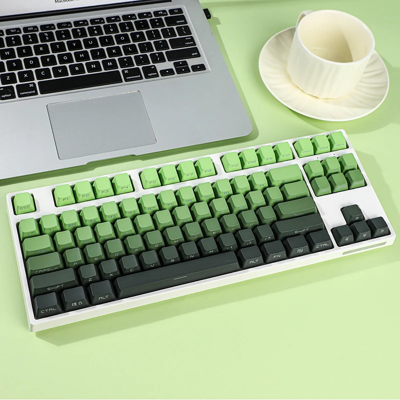 Matcha keycap gradual change light transmission PBTOEM side engraved 68758098 mechanical keyboard
Matcha keycap gradual change light transmission PBTOEM side engraved 68758098 mechanical keyboard