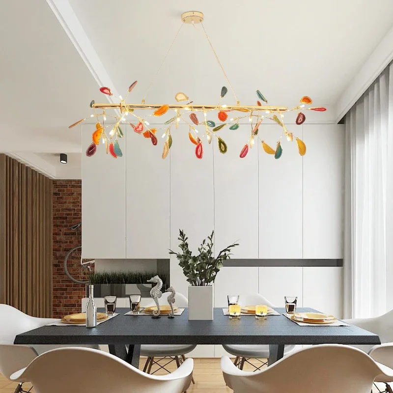 SANDYHA Modern Luxury Firefly Agate Pendant Light Creative LED Chandelier for Living Room Bedroom Salon Lustre Design
SANDYHA Modern Luxury Firefly Agate Pendant Light Creative LED Chandelier for Living Room Bedroom Salon Lustre Design