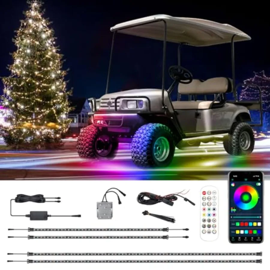 【Spot goods】Golf Cart LED Strip Lights Underglow Neon Light Kit Compatible with EZGO/Club Car/Yamaha and Most Brands Golf Carts
【Spot goods】Golf Cart LED Strip Lights Underglow Neon Light Kit Compatible with EZGO/Club Car/Yamaha and Most Brands Golf Carts