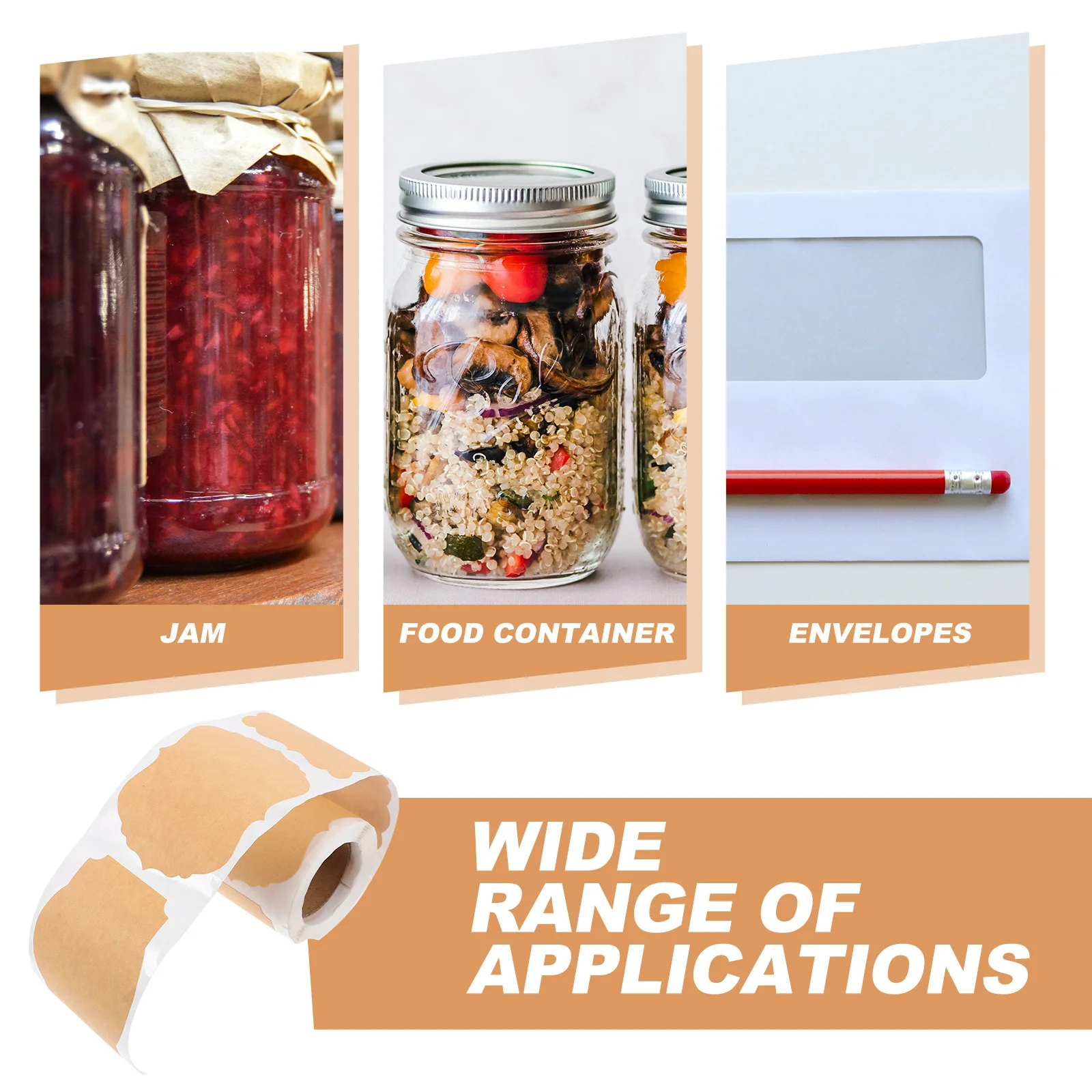 1 Roll Brown Self-Adhesive Gift Label Stickers Writable Round Decals for Envelope Candy Box Mason Jar DIY Craft Projects
1 Roll Brown Self-Adhesive Gift Label Stickers Writable Round Decals for Envelope Candy Box Mason Jar DIY Craft Projects