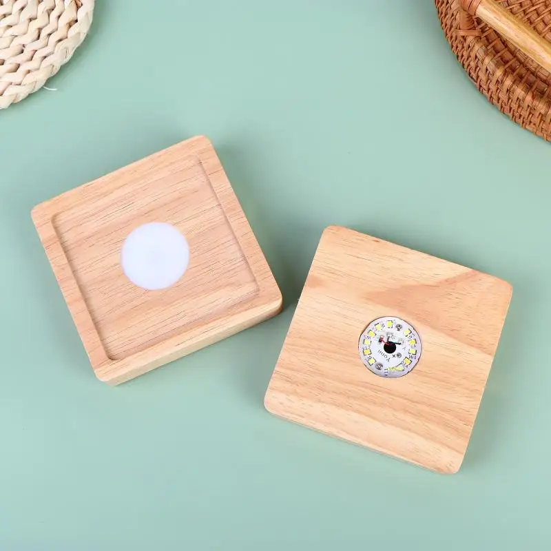 Square LED Wooden Lamp Holder Rechargeable Night Light Desktop Atmosphere Lamps Wood Panel Decorative Lights Base Art Fixtures
Square LED Wooden Lamp Holder Rechargeable Night Light Desktop Atmosphere Lamps Wood Panel Decorative Lights Base Art Fixtures