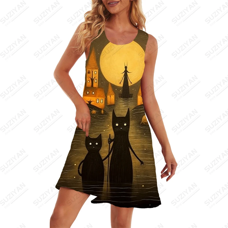 Women's Comfortable Breathable Dress Loose Casual Sleeveless Dress Summer High -quality Dress Fashion 3D Printed Dress
Women's Comfortable Breathable Dress Loose Casual Sleeveless Dress Summer High -quality Dress Fashion 3D Printed Dress